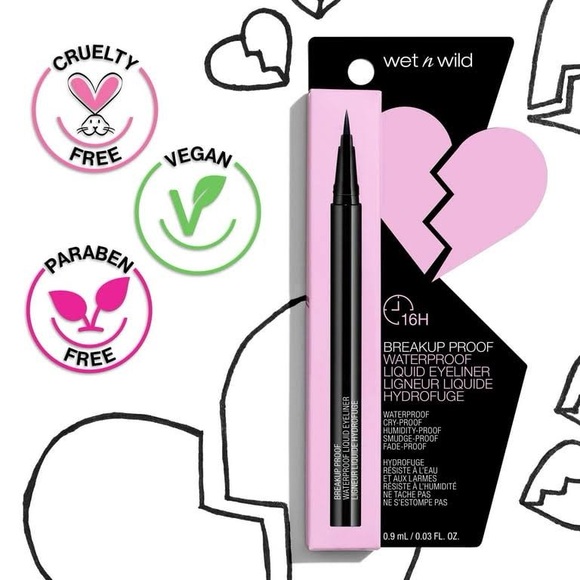 NWT Wet n Wild Breakup Proof Liquid Eyeliner - Picture 3 of 3